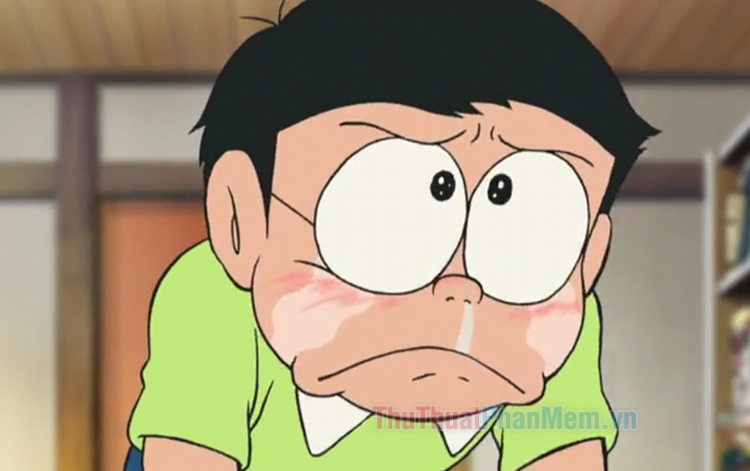 Hình ảnh Nobita khóc đẹp
