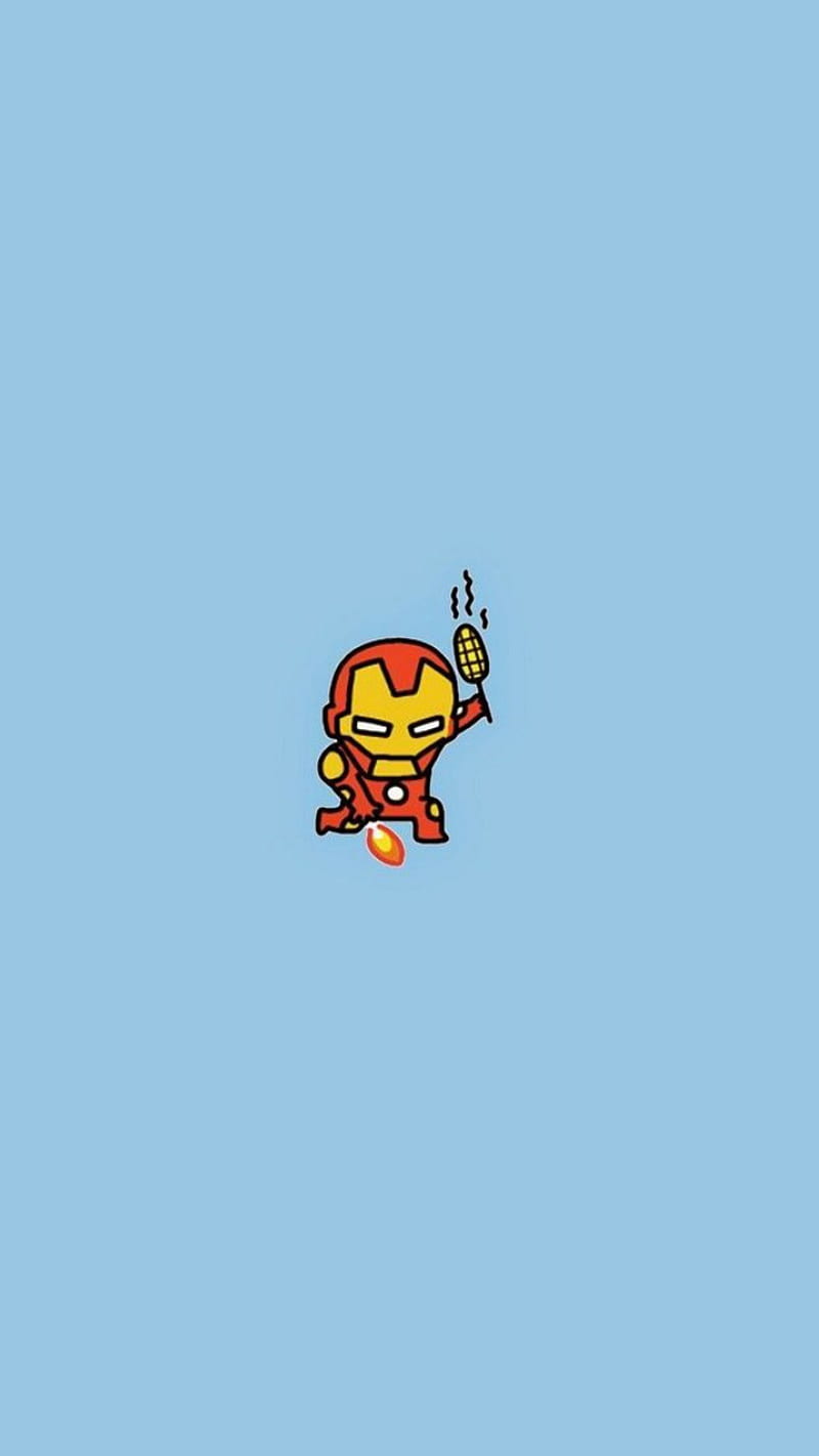 Hình nền Iron Man chibi cho điện thoại