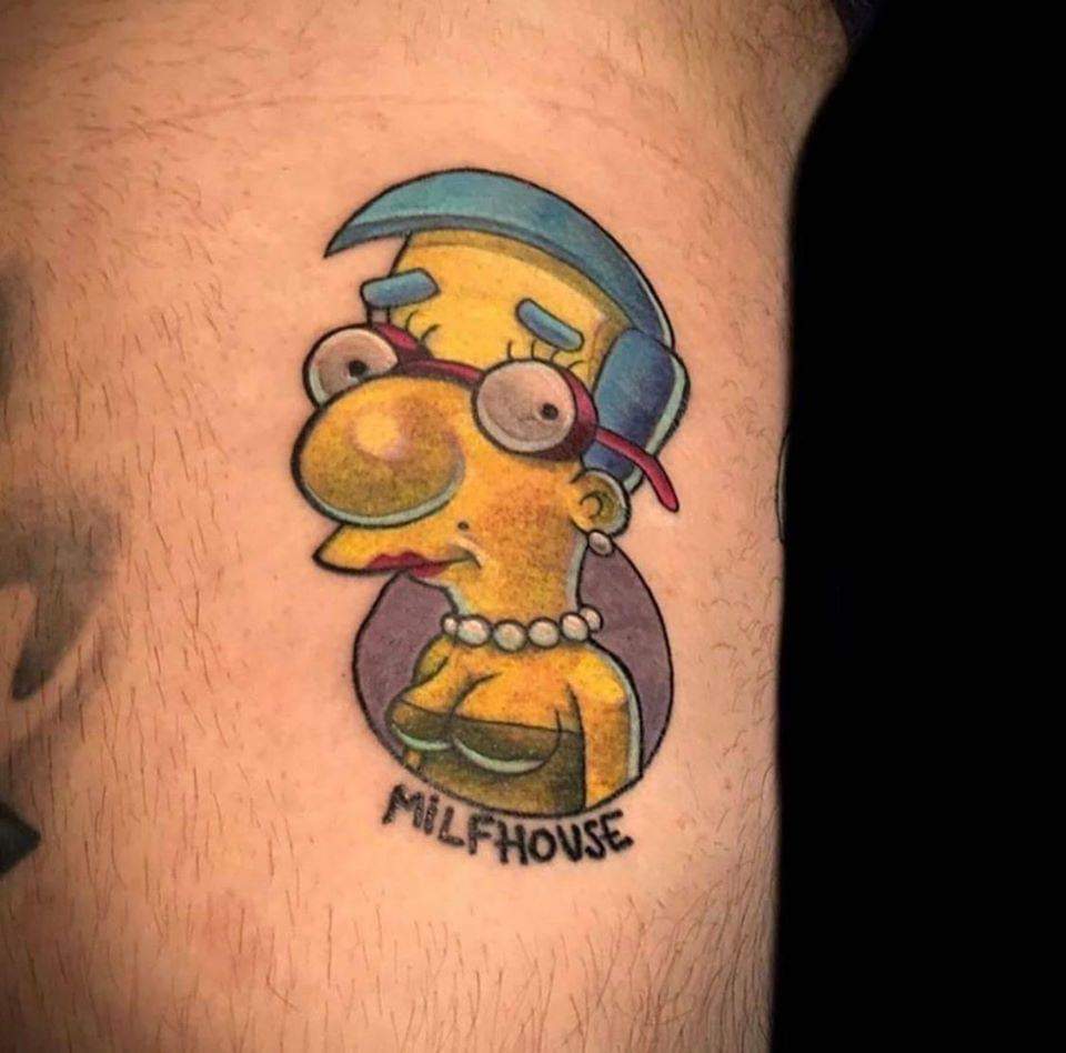Hình xăm tattoo vui vẻ hài hước