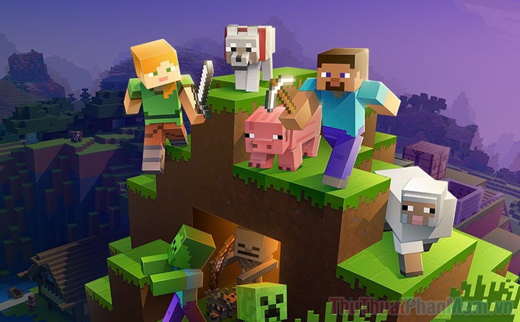 Hình ảnh Minecraft 3D đẹp ngầu sinh động nhất