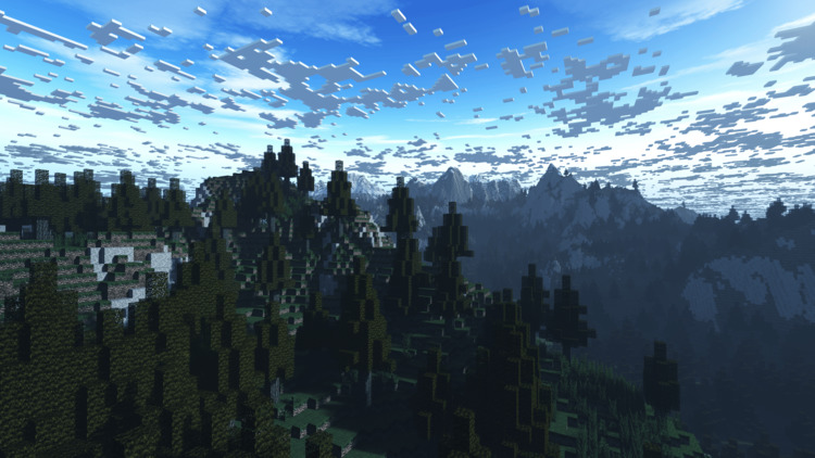 Bầu trời Minecraft - Ảnh 4K
