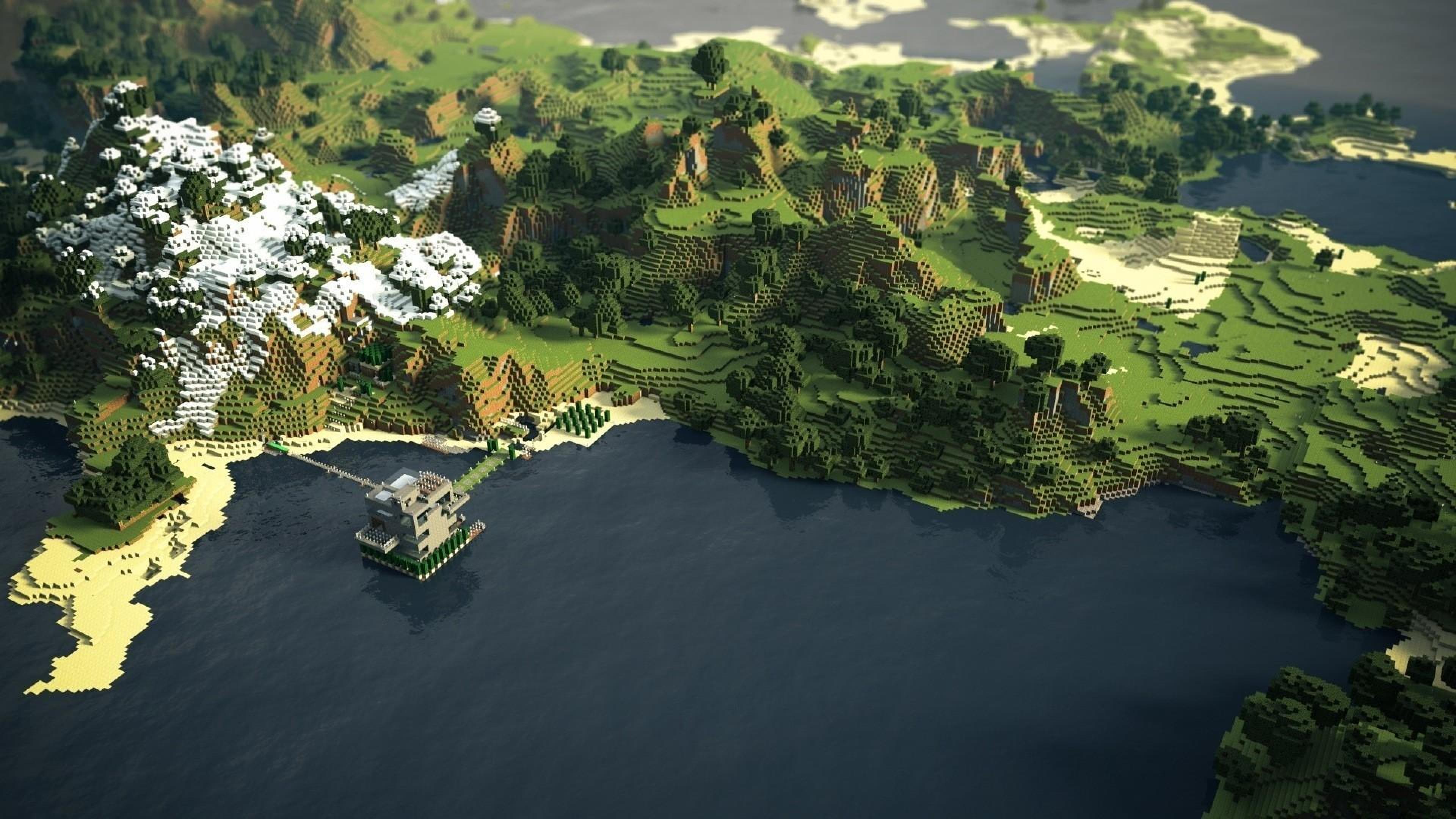 Hình nền 4K Minecraft hùng vĩ