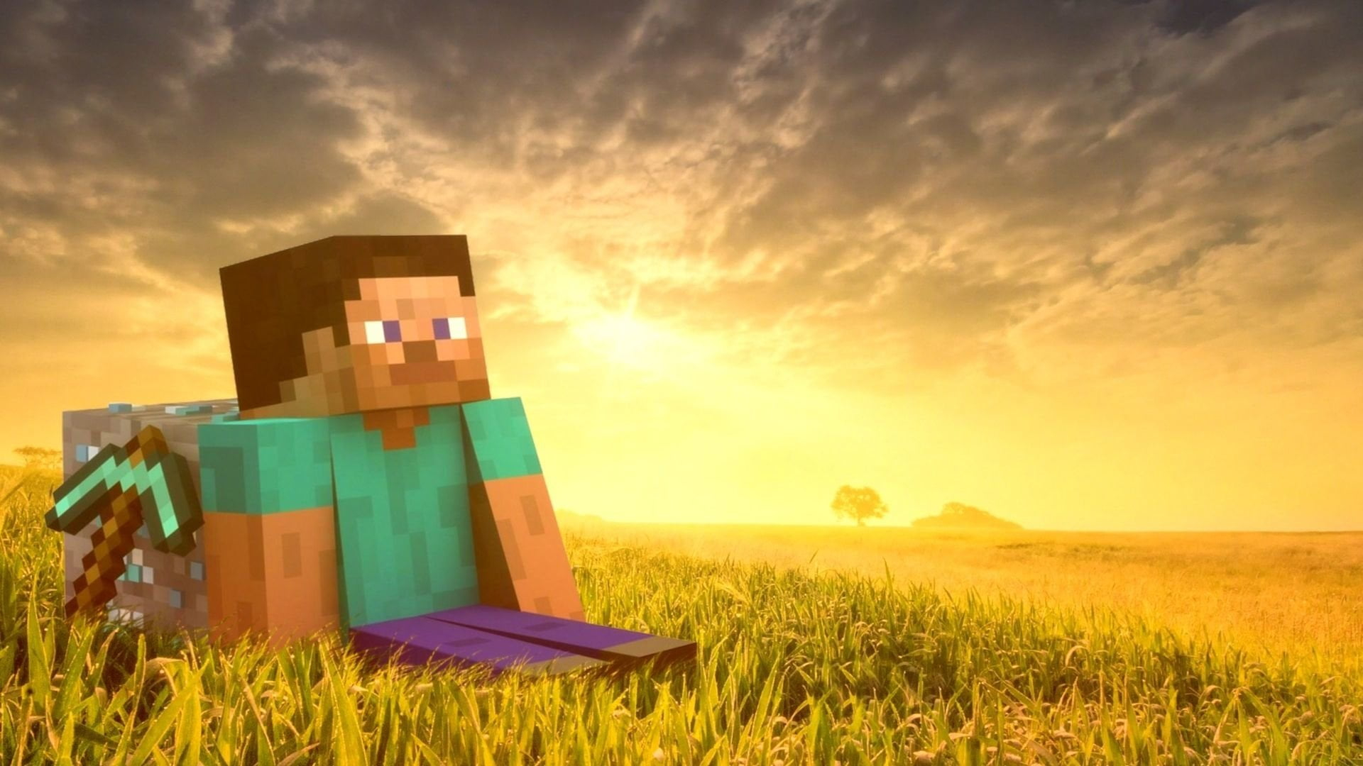 Hình nền Minecraft Steve