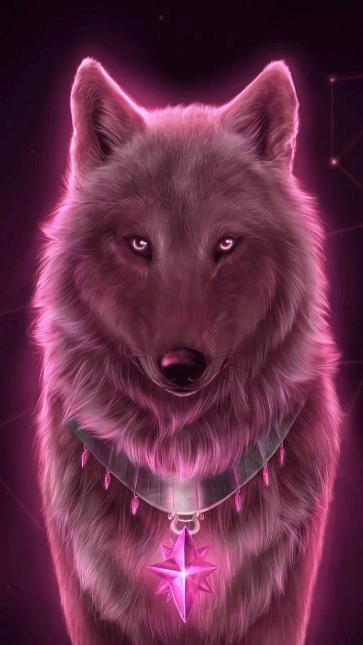 Hình ảnh chó sói 3D cho điện thoại