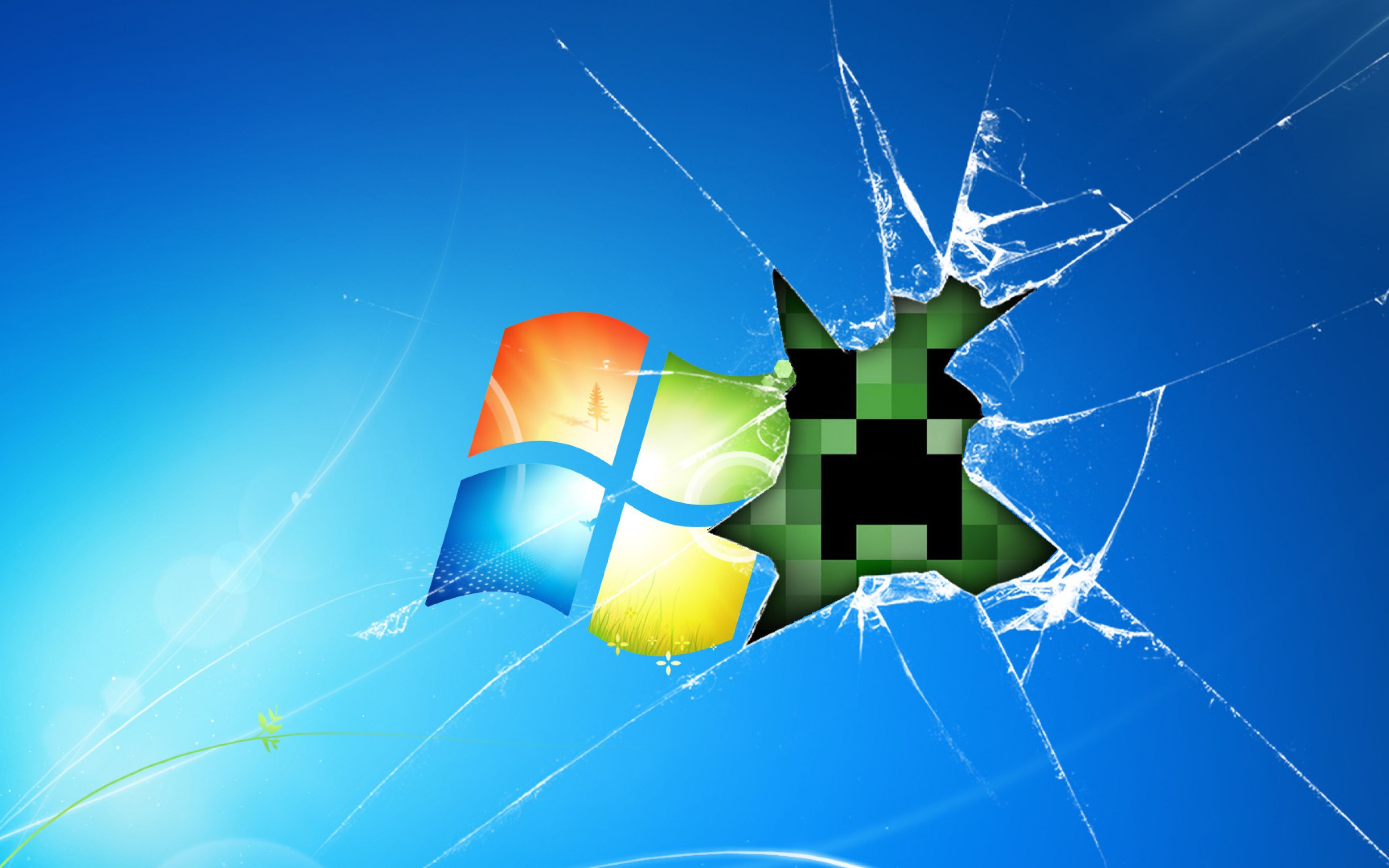 Hình nền Windows 7 - Creeper