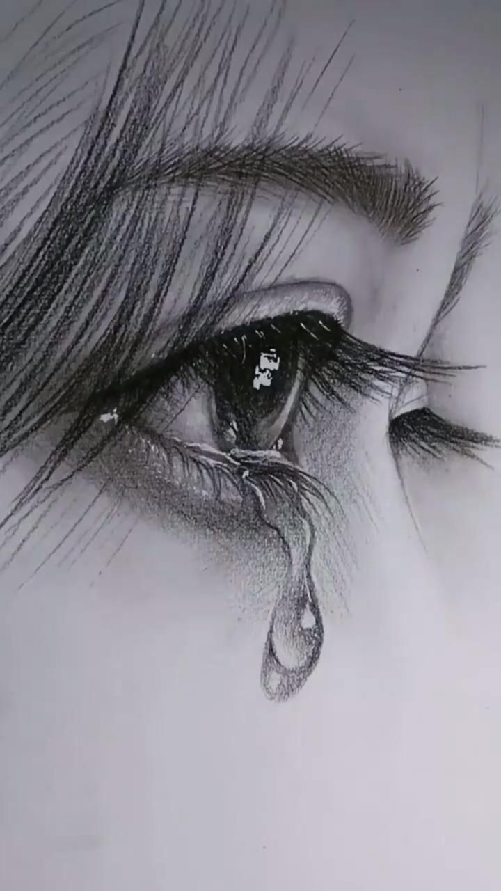 Vẽ một con mắt buồn tâm trạng