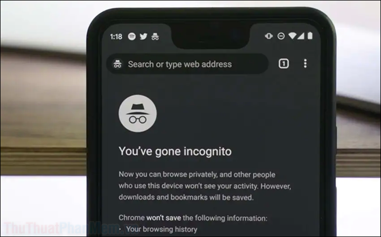 Cách chụp màn hình trong Tab ẩn danh của Chrome, FireFox trên điện thoại Android 