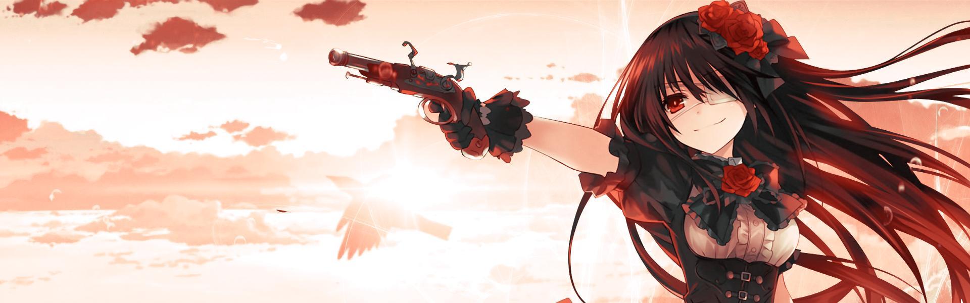 Hình ảnh Anime nữ cầm súng tuyệt đẹp