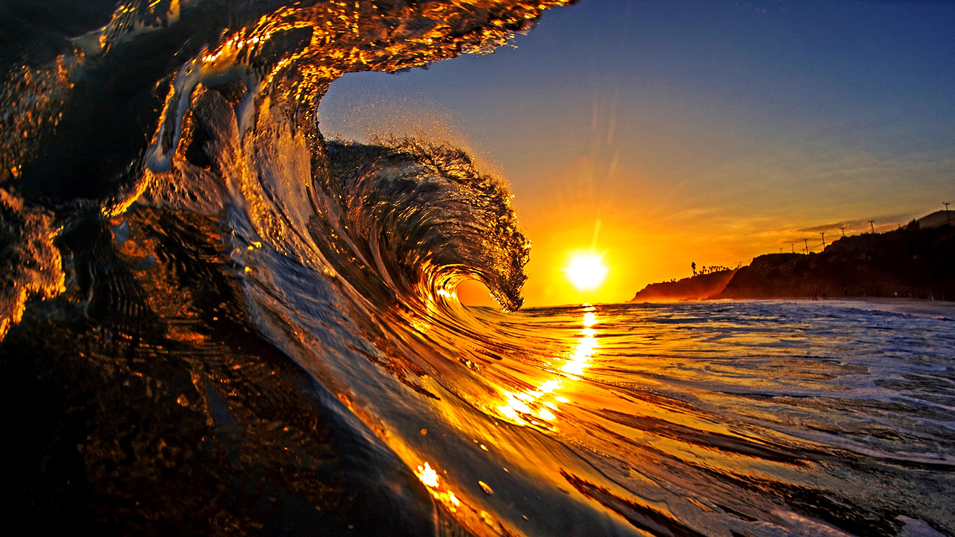Hình nền sóng biển tự nhiên