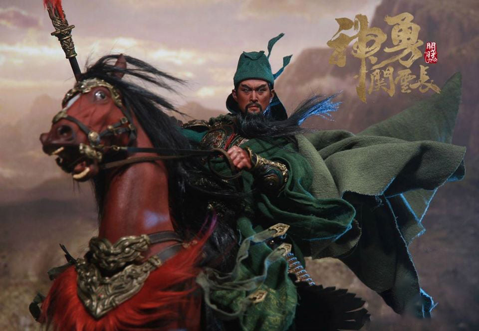 Ảnh Quan Vũ - Quan Vân Trường cưỡi ngựa