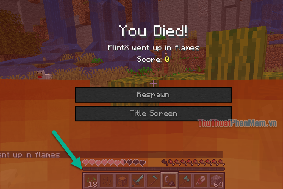 Lệnh chết không mất đồ trong Minecraft