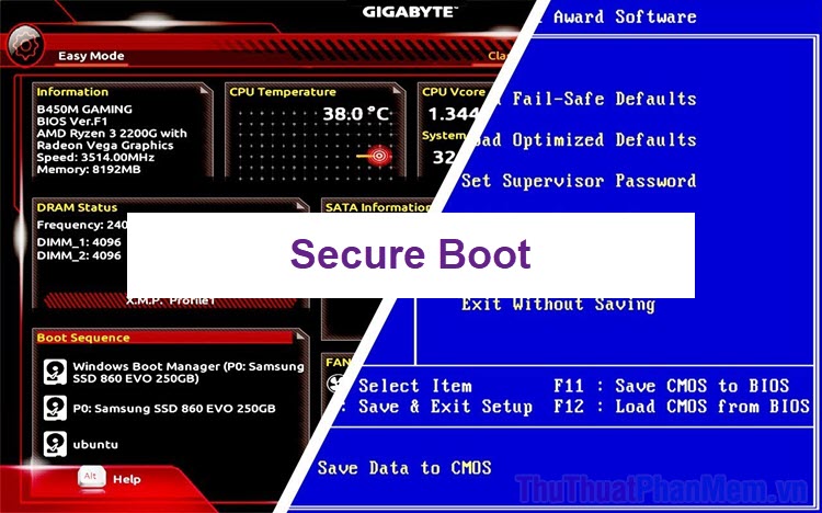 Cách tắt chế độ Secure Boot