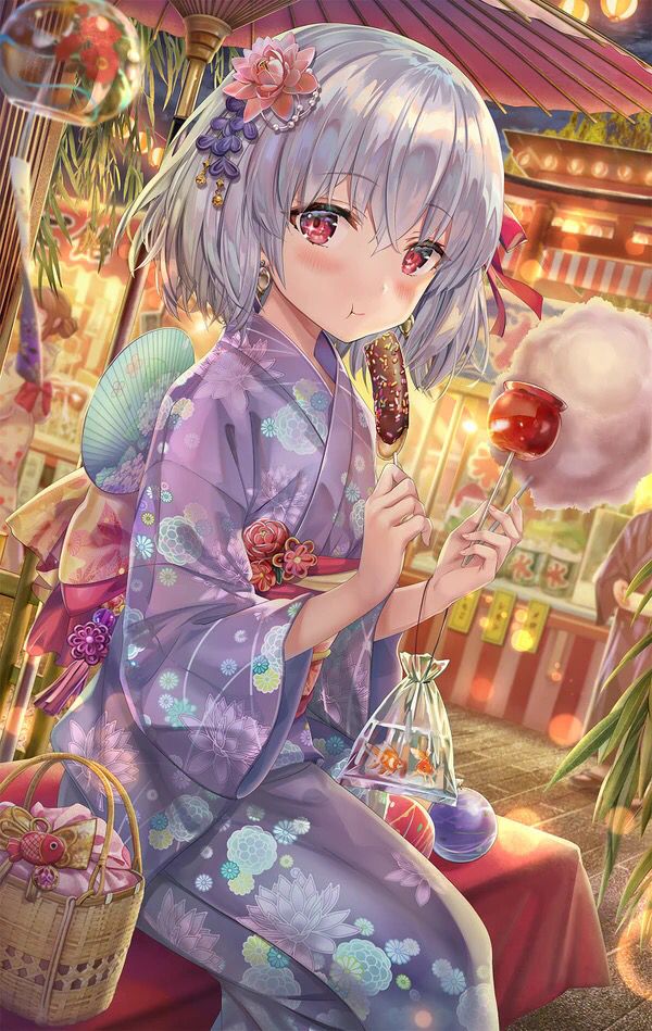 Ảnh Anime Kimono cute