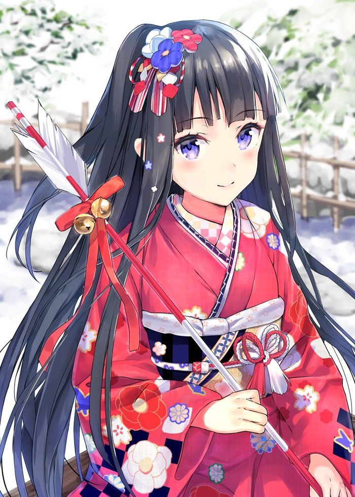 Ảnh Anime Kimono Nhật Bản dễ thương cute