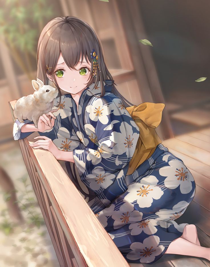 Ảnh Anime Kimono Nhật Bản dễ thương đẹp