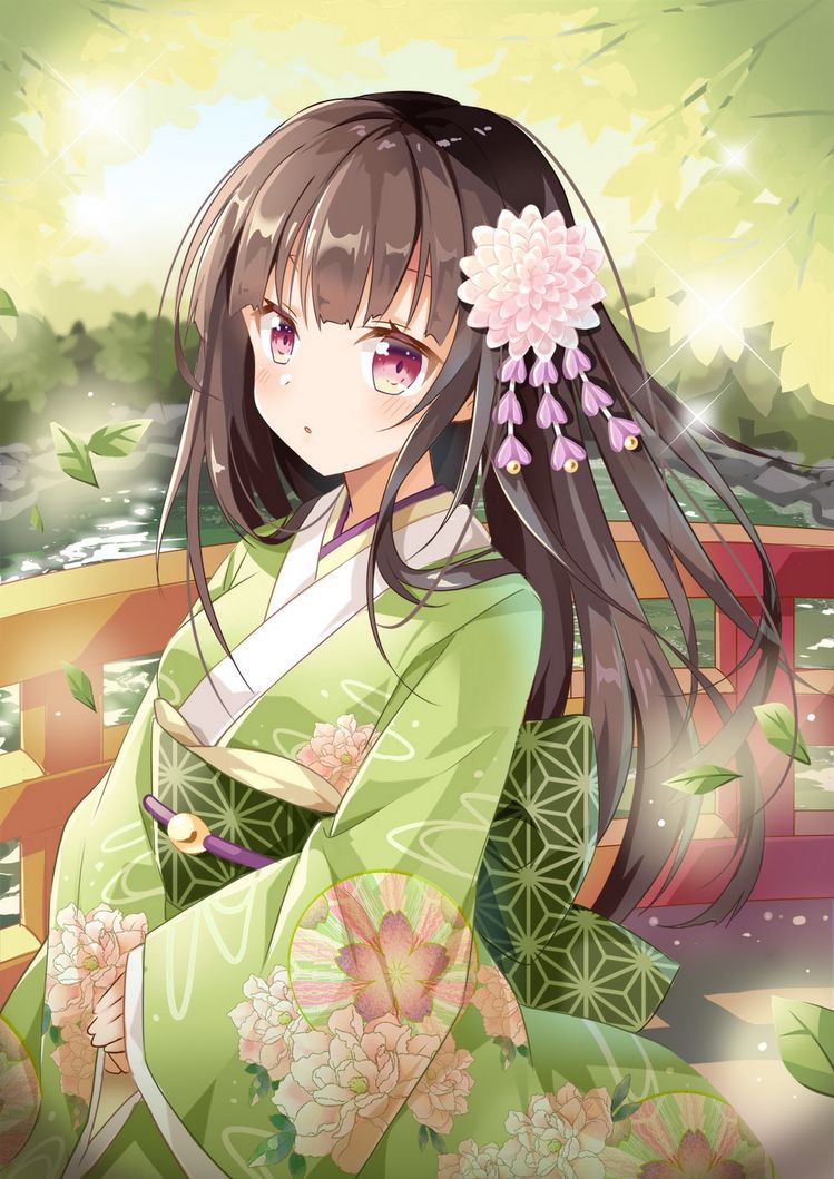Hình ảnh Anime Kimono cute đẹp