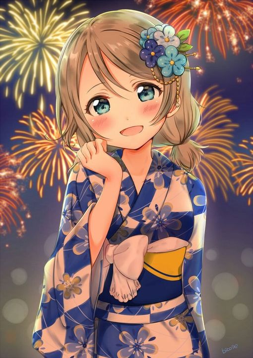 Hình ảnh Anime Kimono cute tuyệt đẹp