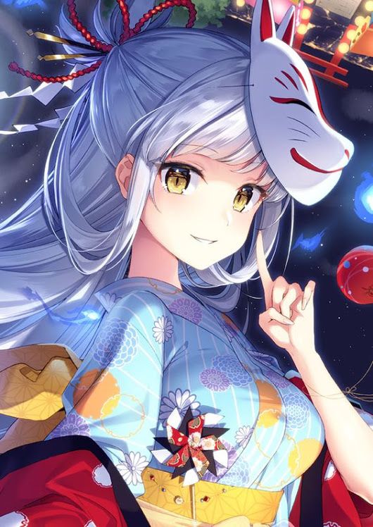 Hình ảnh Anime Kimono Nhật Bản