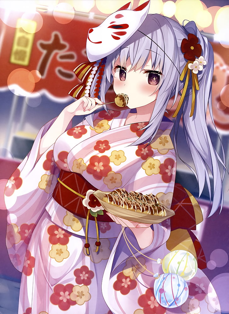 Hình ảnh Anime mặc Kimono đáng yêu