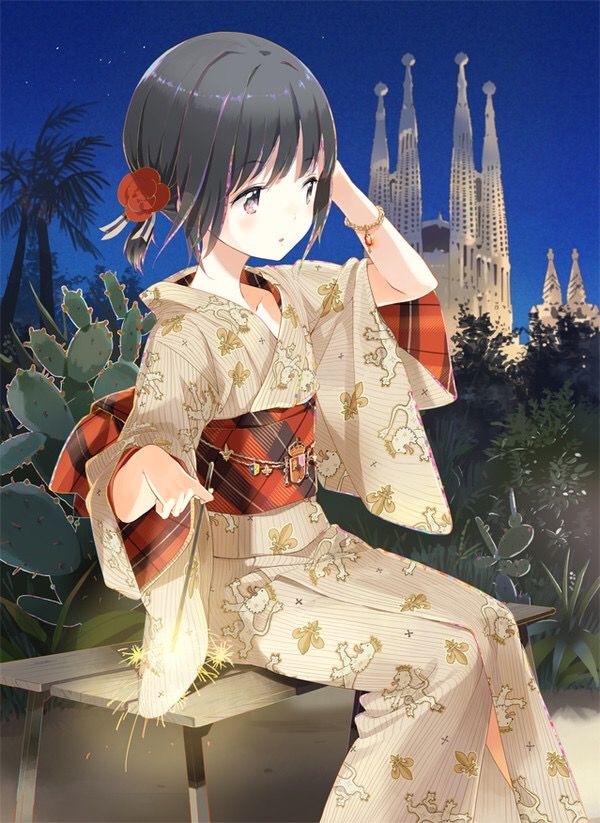 Hình ảnh Anime mặc Kimono đẹp nhất