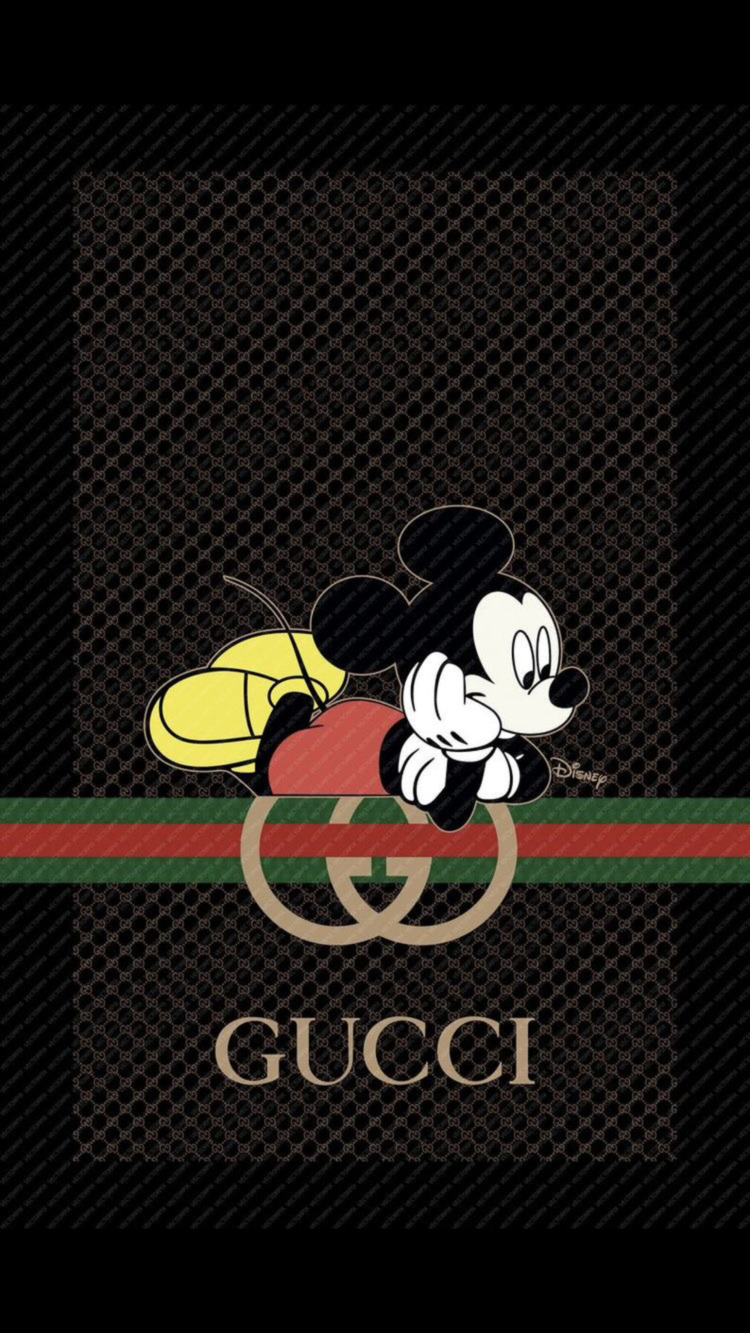 Ảnh Gucci Mickey nền đen