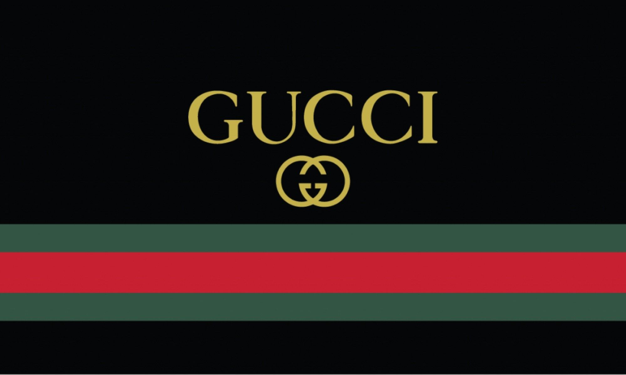 Ảnh Gucci nền đen đơn giản tinh tế