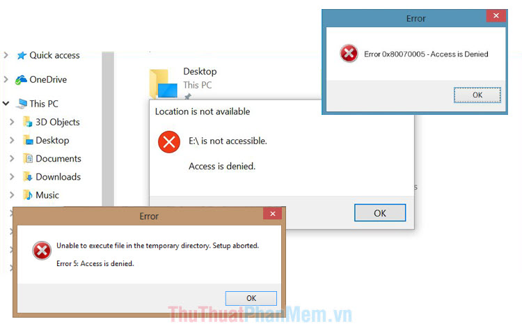 Cách sửa lỗi Access Denied trên Windows 10