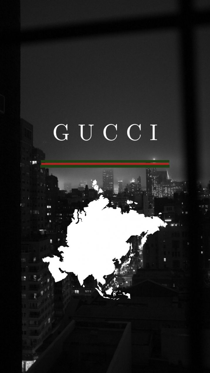 Hình ảnh Gucci và hổ nền đen
