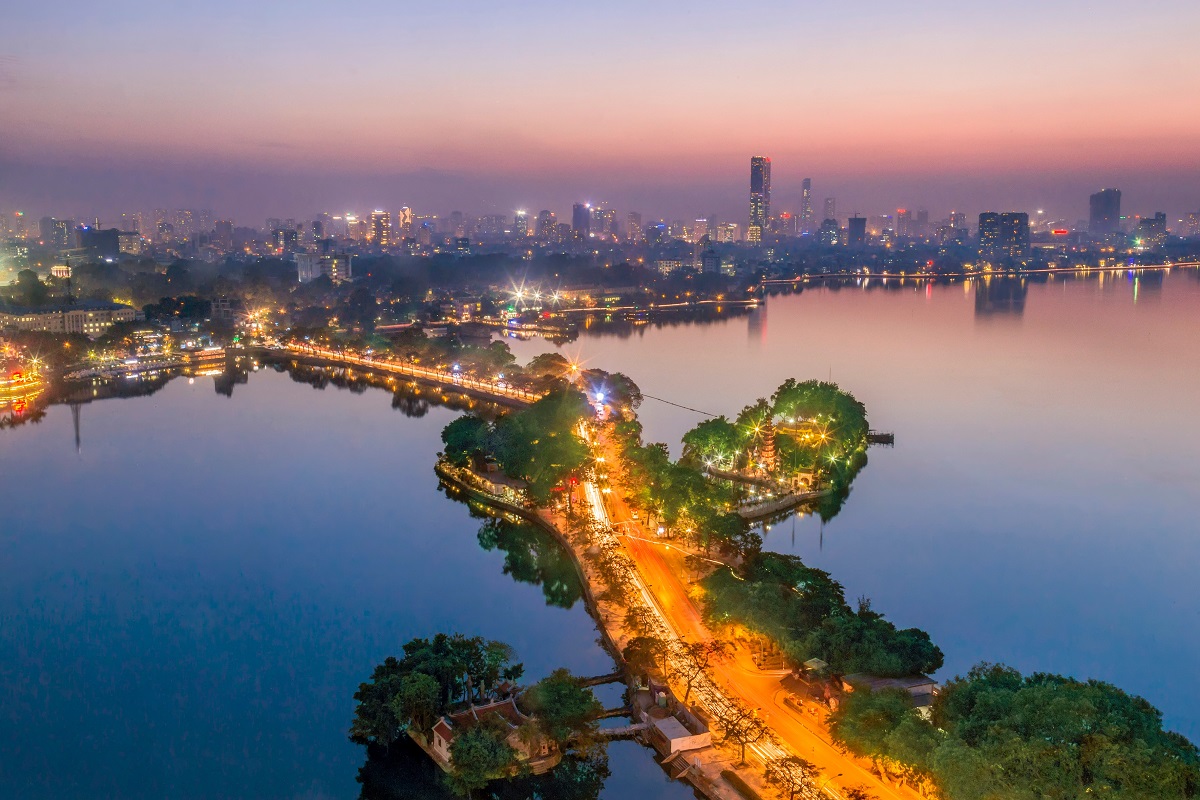 West Lake Hanoi At Night
