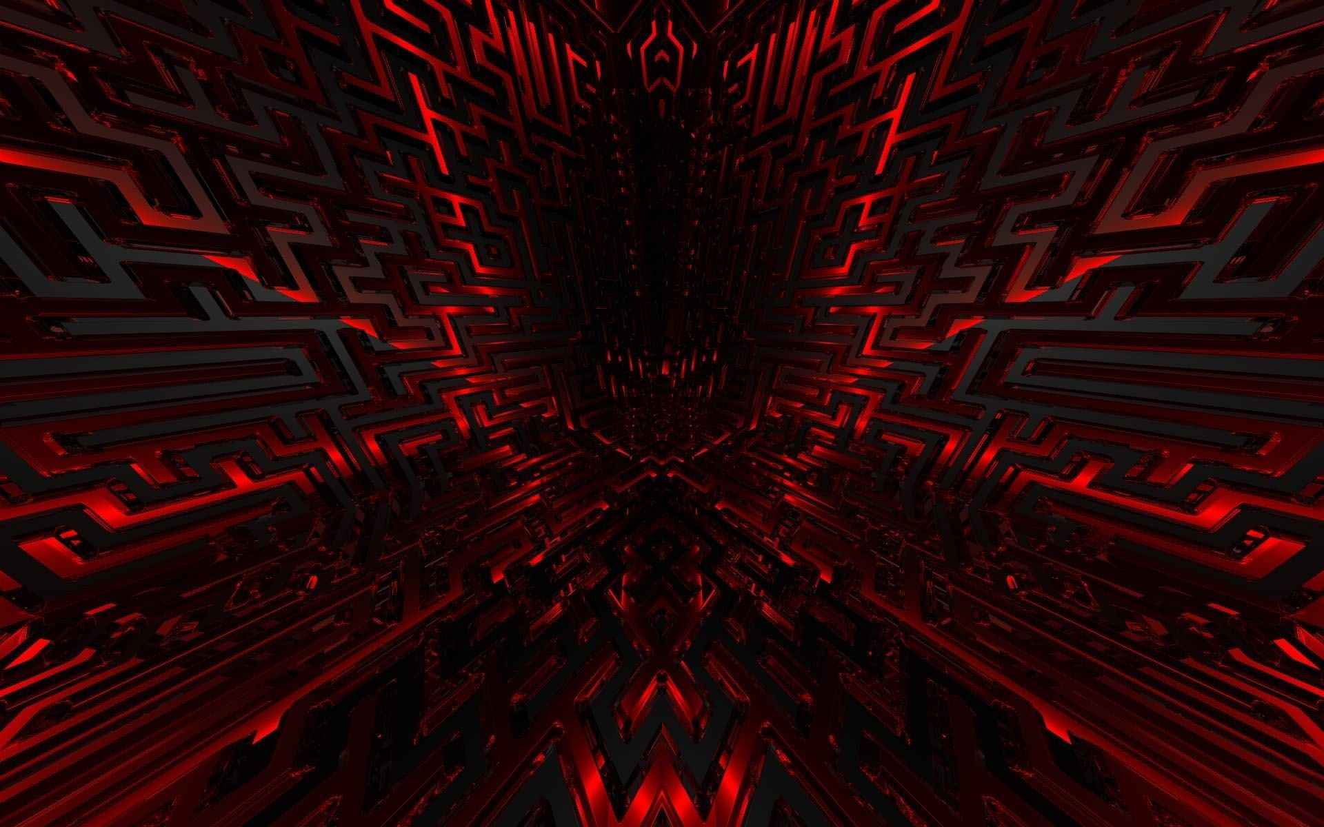 3D Background Red Black