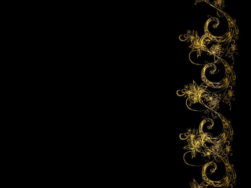 Abstract Black Gold Background