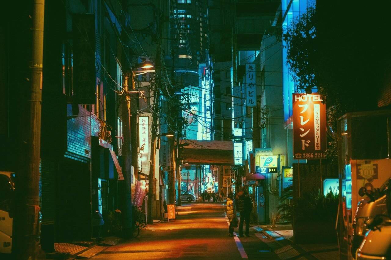 Hình ảnh đường phố đêm HD