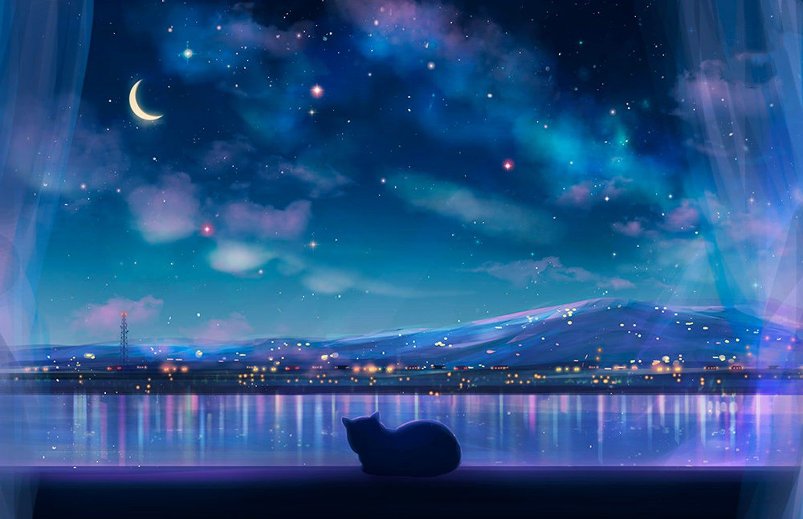 Bầu trời đẹp nhất của đêm anime