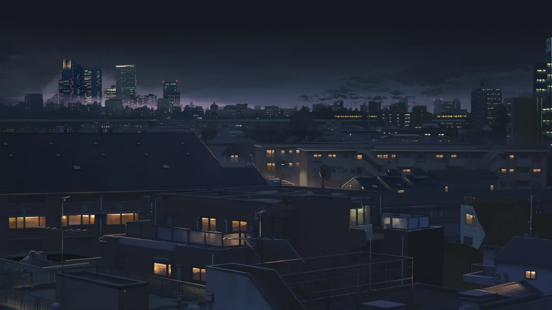Bầu trời đêm anime tuyệt đẹp