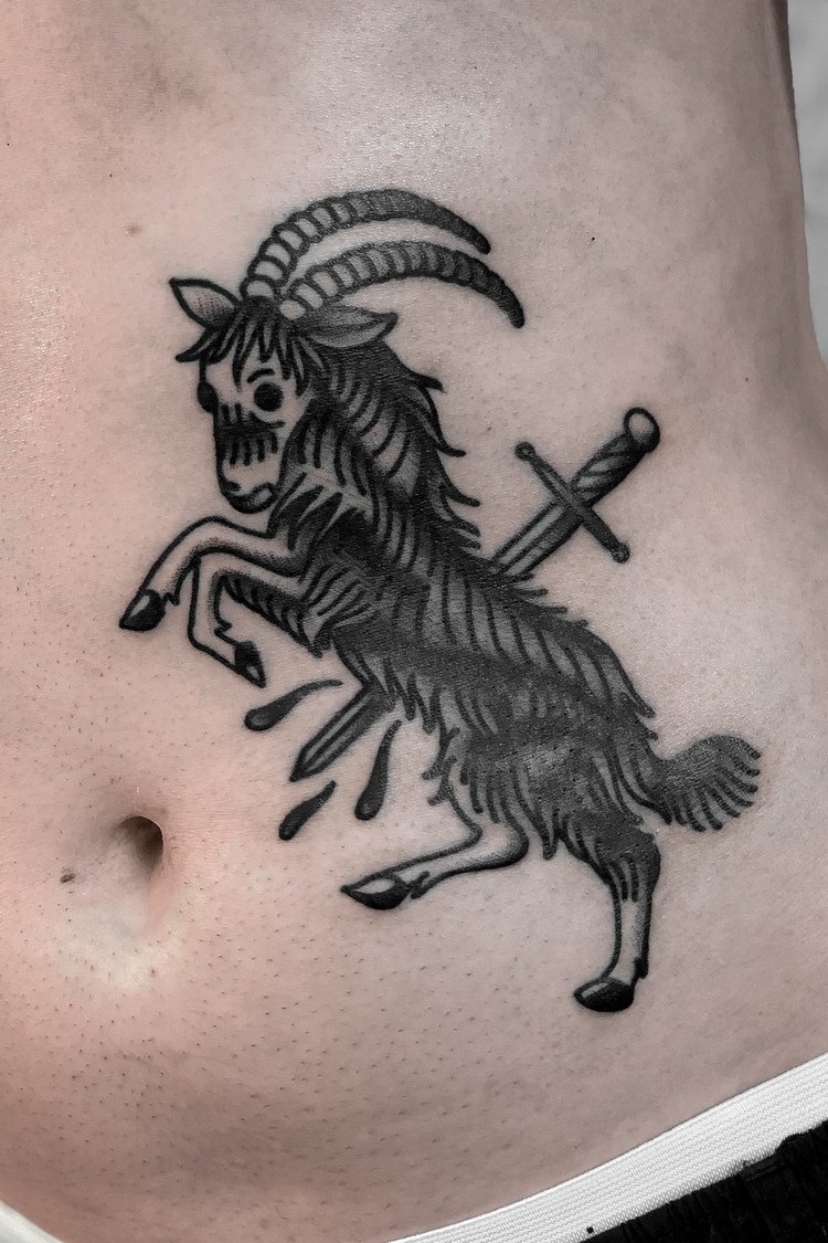 Goat Tattoo Images