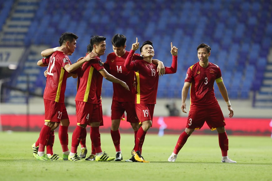 Hình hình ảnh ăn mừng của team tuyển chọn Việt Nam