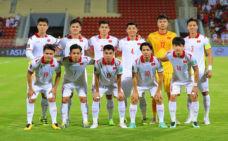 Hình ảnh đội tuyển Việt Nam trên sân