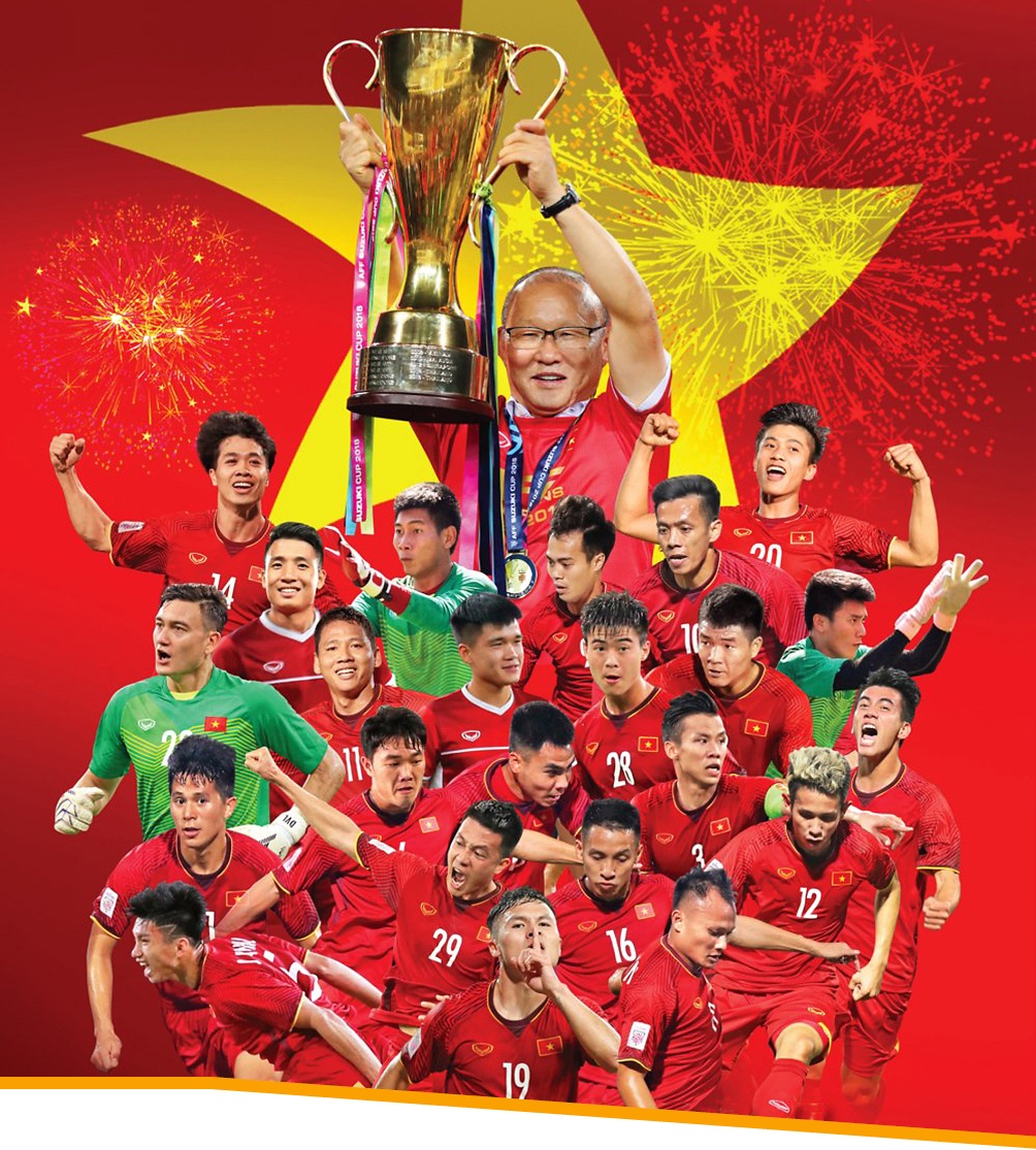 Hình ảnh đội tuyển Việt Nam vô địch