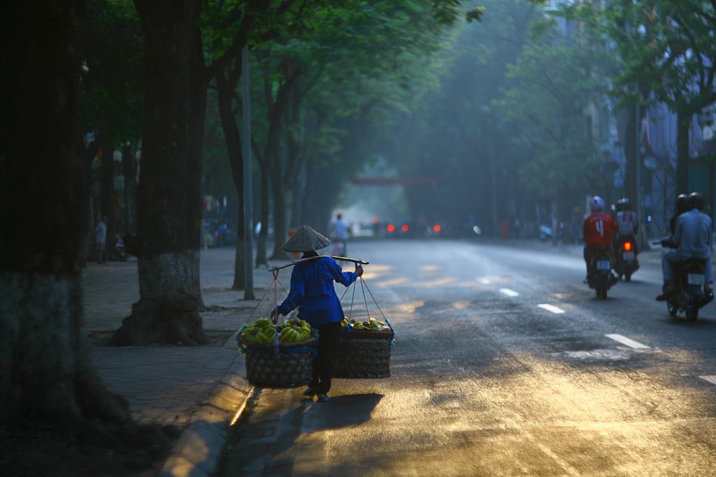 Hình ảnh đường phố mùa thu Hà Nội