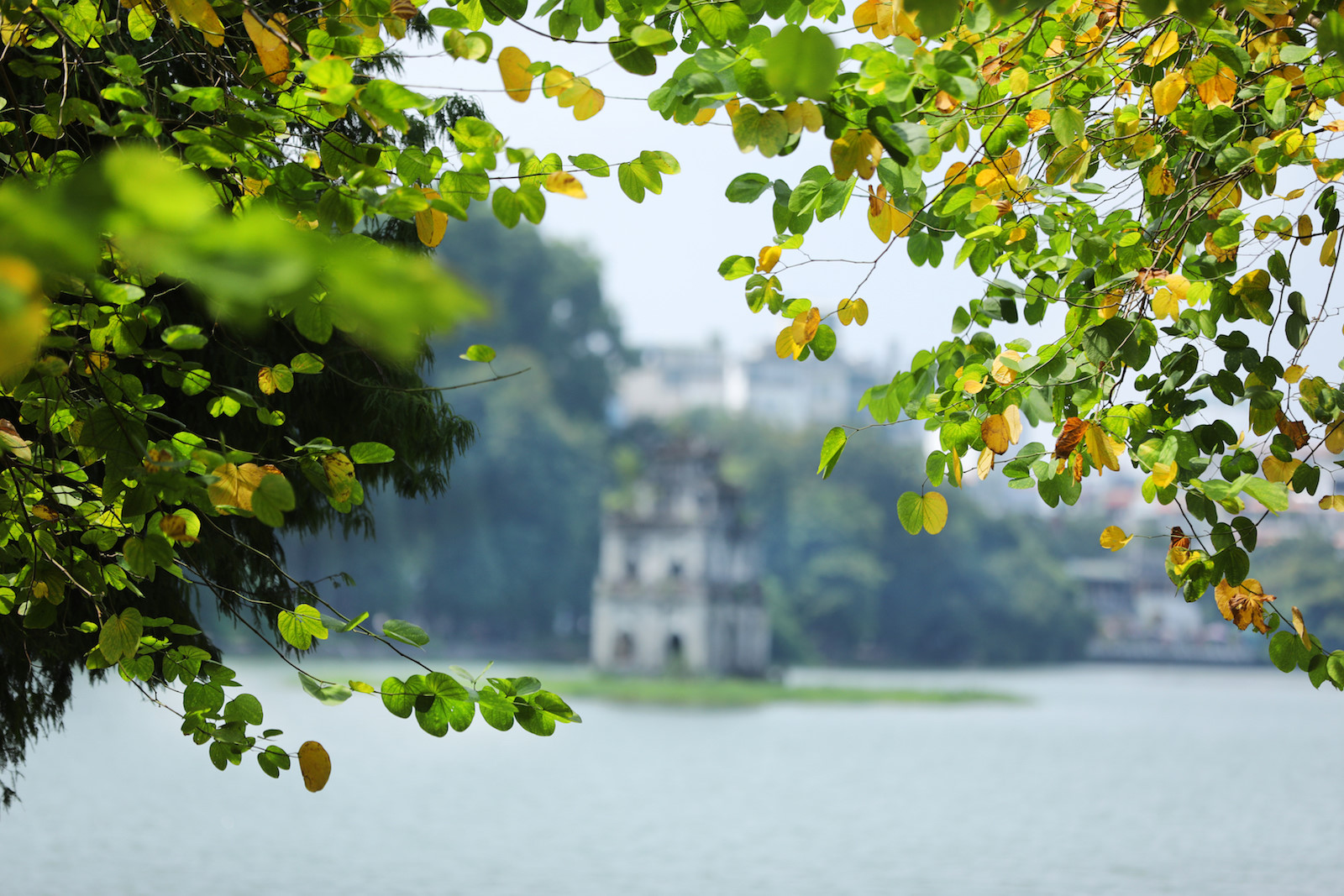 Hình ảnh hồ Gươm mùa thu Hà Nội