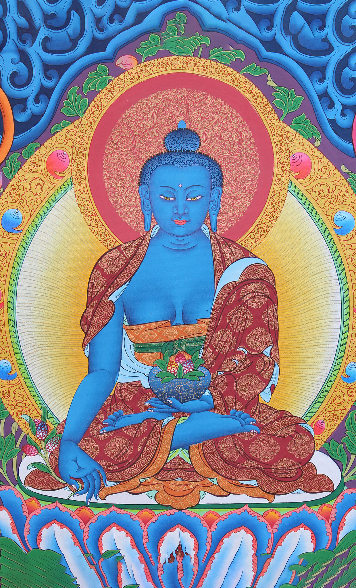 Hình ảnh Phật Dược Sư đẹp và trang nghiêm
