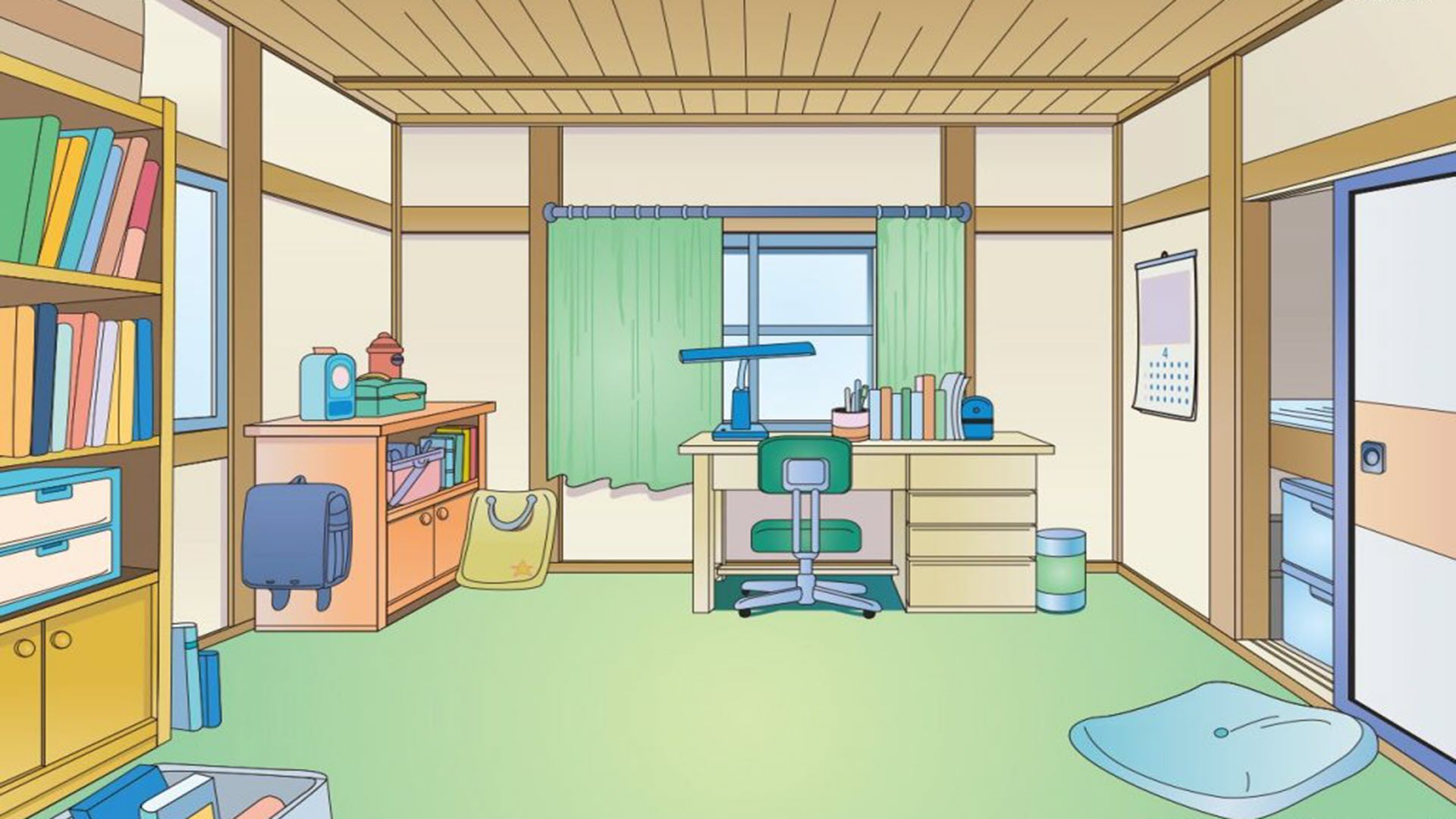 Hình nền phòng Nobita cho Zoom