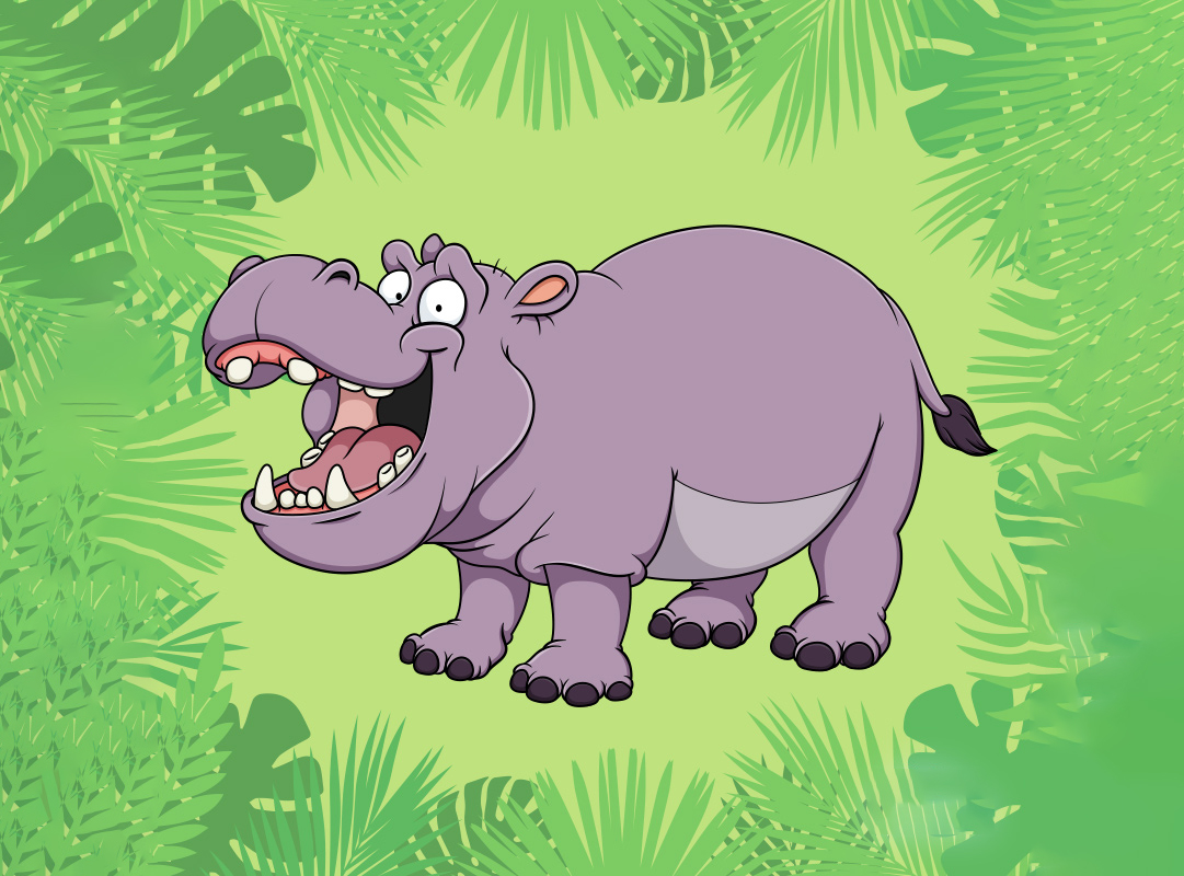 Cartoon hippo images