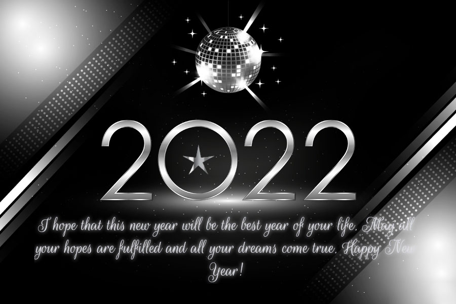 Mẫu thiệp chúc mừng năm mới 2022 bằng tiếng Anh
