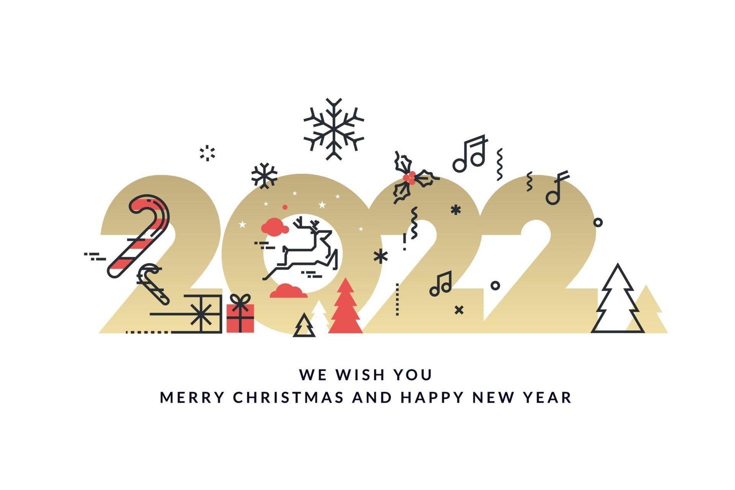 Thiệp chúc mừng giáng sinh và năm mới 2022