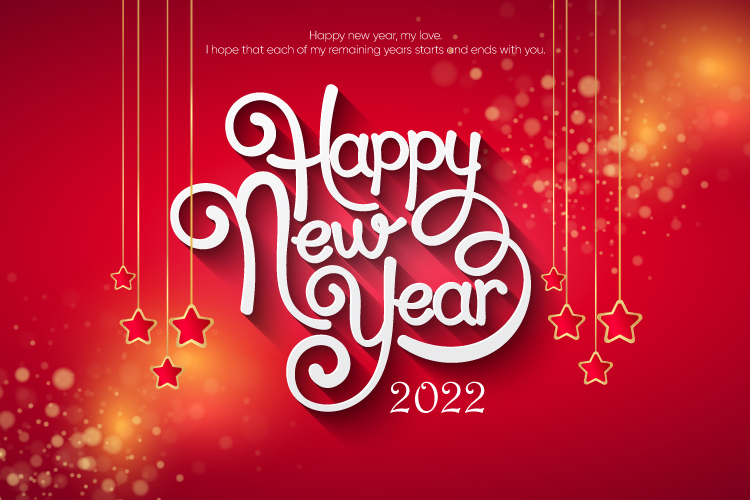 Thiệp chúc mừng năm mới 2022 bằng tiếng Anh