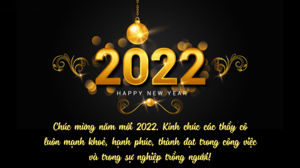 Thiệp chúc mừng năm mới 2022 thầy cô giáo
