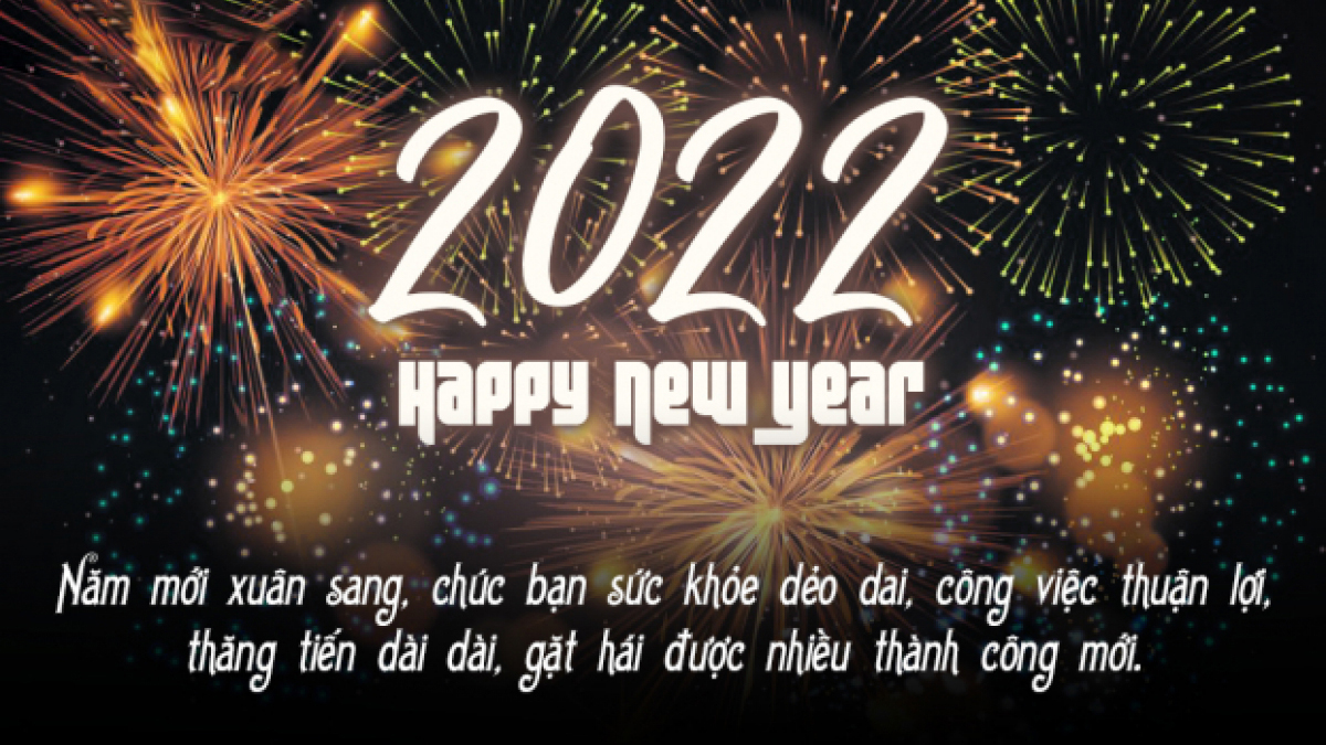 Thiệp chúc mừng năm mới 2022 tuyệt đẹp