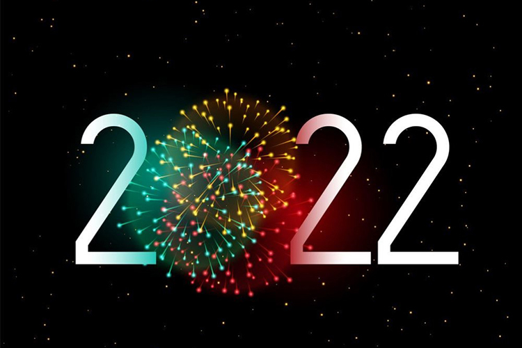 Thiệp mừng năm mới 2022 độc đáo