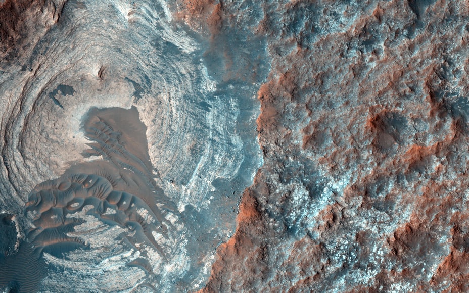 Ảnh chụp sao Hỏa từ trên cao